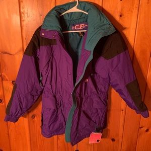 Vintage 80’s 90’s Purple Ski Jacket Women’s Small